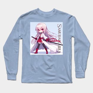 Chibi Samurai Girl Long Sleeve T-Shirt